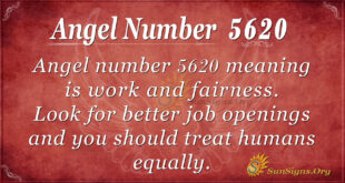 Angel number 5620