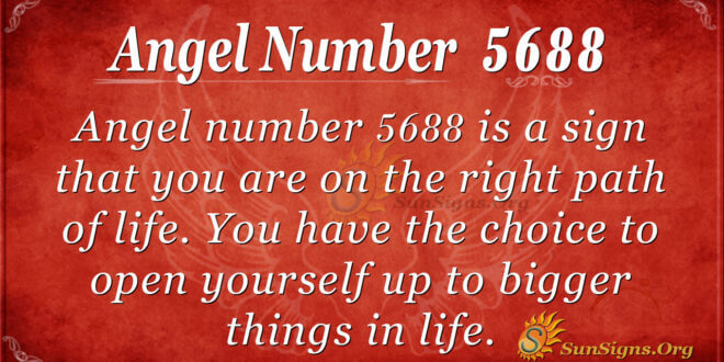 Angel number 5688