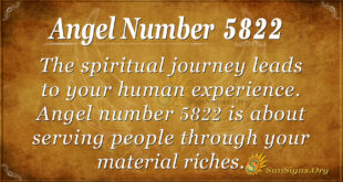 Angel number 5822
