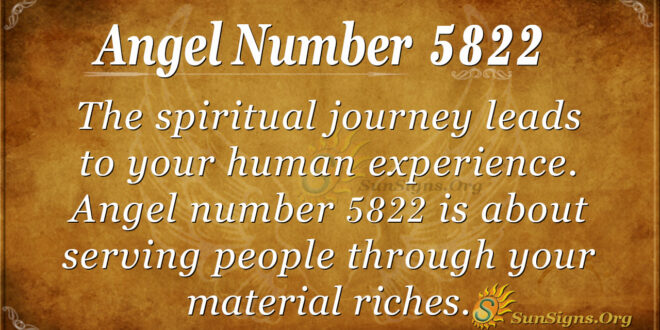 Angel number 5822