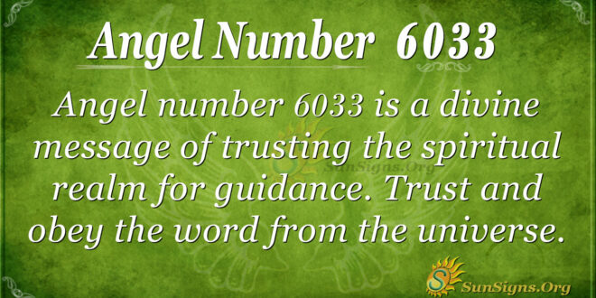 Angel number 6033