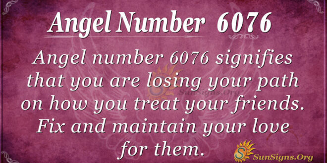 Angel number 6076