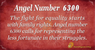 Angel number 6300