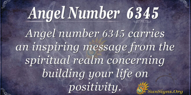 Angel Number 6345