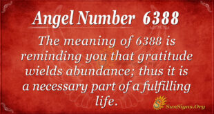 Angel number 6388