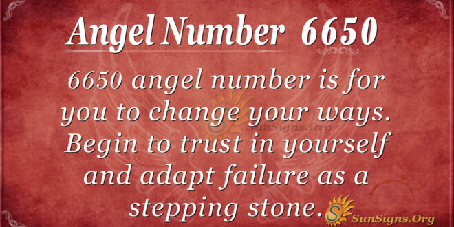 Angel number 6650