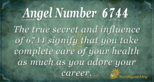 Angel number 6744