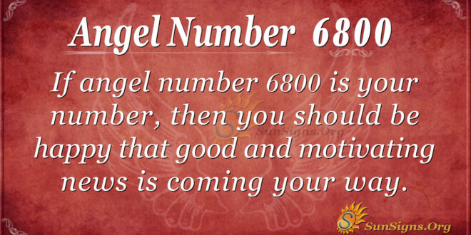 6800 angel number