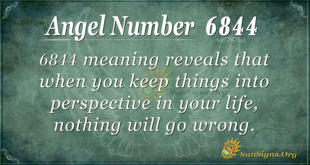 Angel number 6844