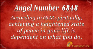 6848 angel number