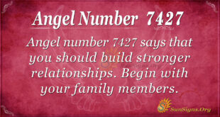 Angel number 7427