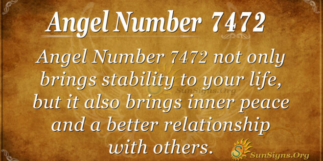 Angel number 7472