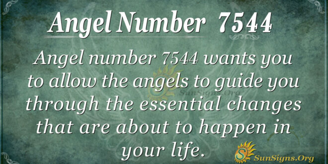 Angel number 7544
