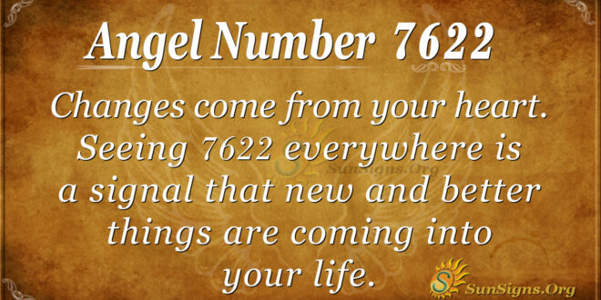 Angel number 7622