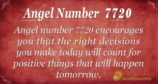 Angel number 7720