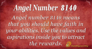 Angel number 8140