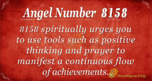 Angel Number 8158
