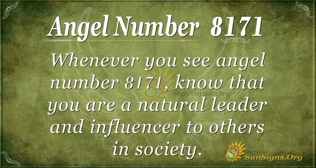 Angel number 8171