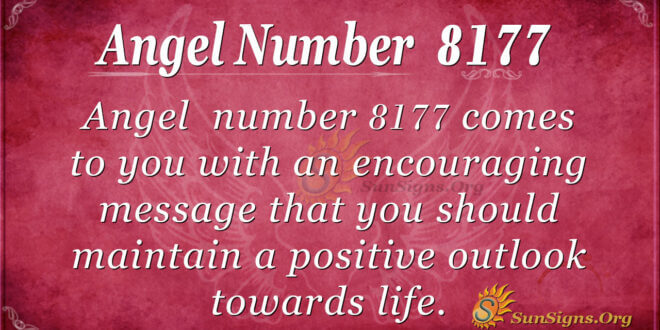 Angel number 8177