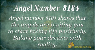 Angel number 8184