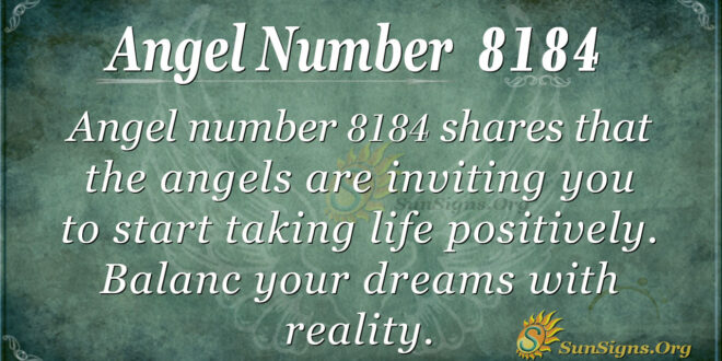 Angel number 8184