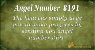 Angel Number 8191