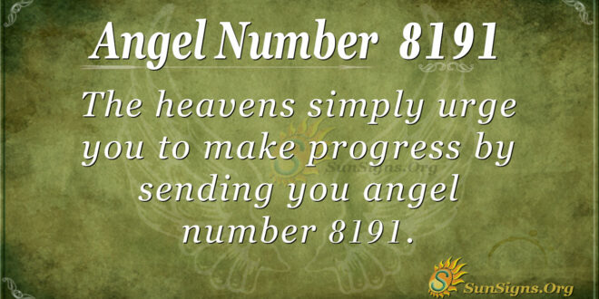 Angel Number 8191