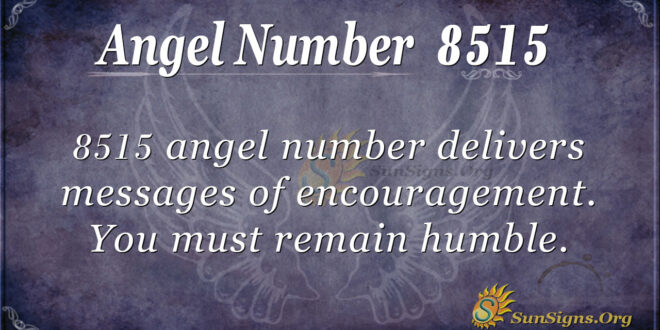 Angel Number 8515
