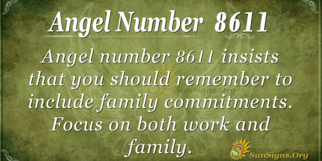Angel number 8611
