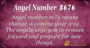 Angel number 8676