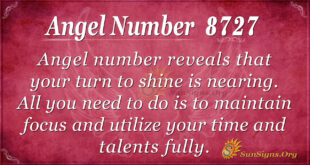 Angel number 8727