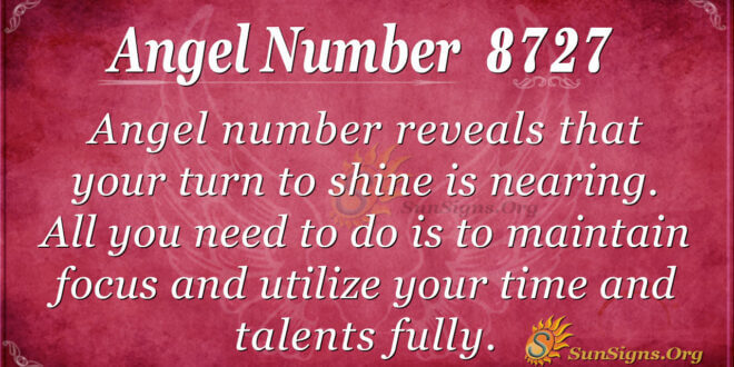 Angel number 8727