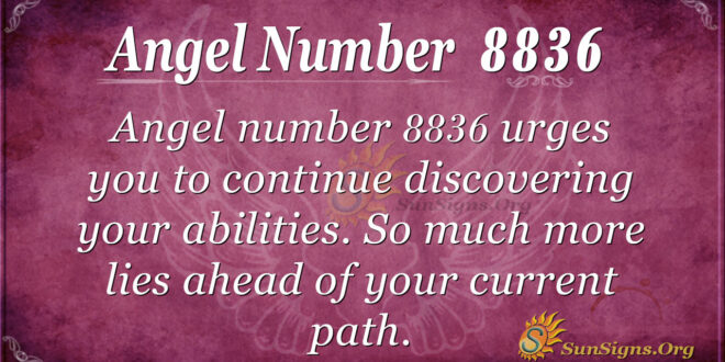 Angel number 8836