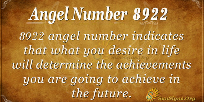 8922 angel number