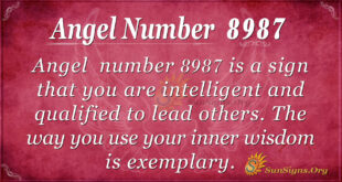 Angel number 8987