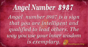 Angel number 8987