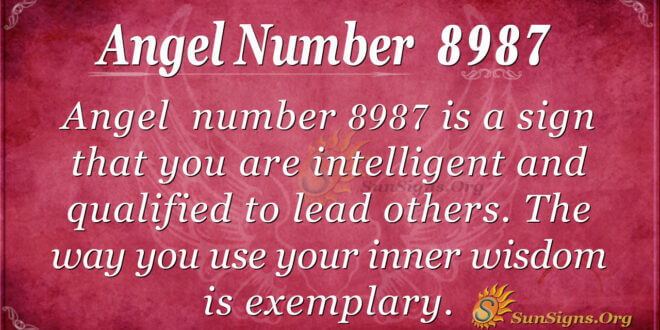 Angel number 8987