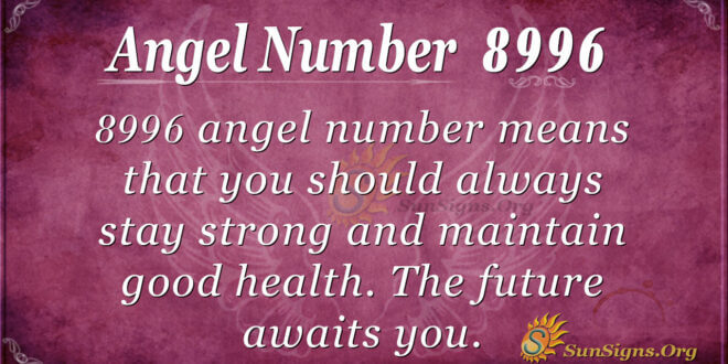 Angel number 8996
