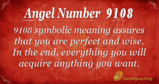 Angel number 9108