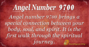 Angel number 9700