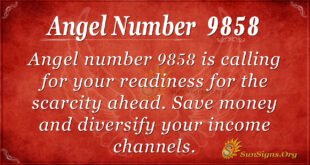 Angel number 9858