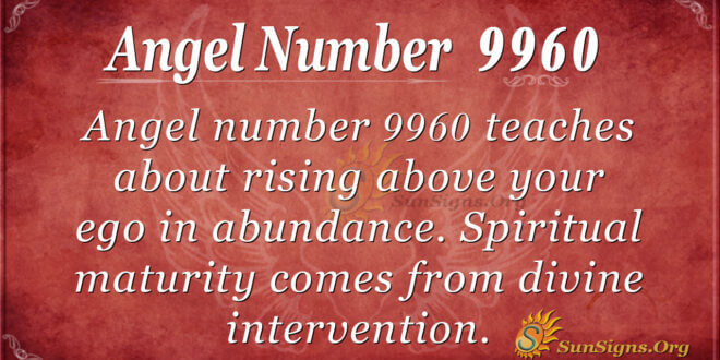 Angel Number 9960