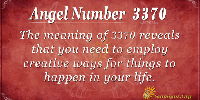 Angel Number 3370