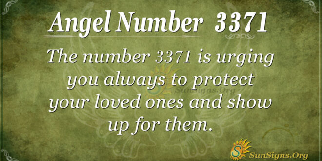 Angel Number 3371