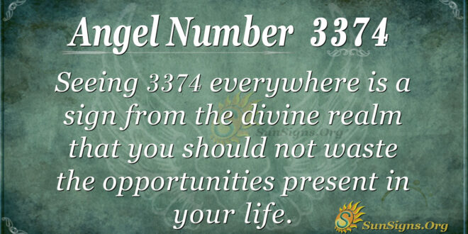 Angel Number 3374