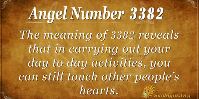 Angel Number 3382