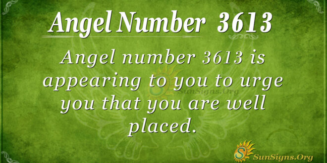 3613 angel number