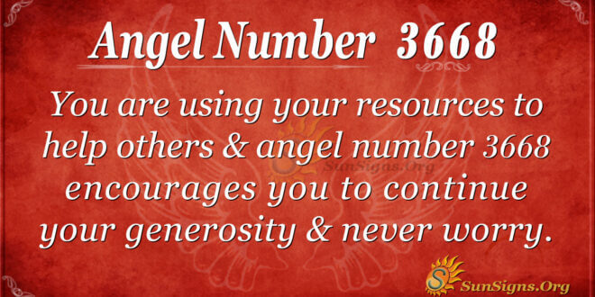 3668 angel number