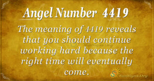 Angel Number 4419