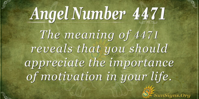 4471 angel number